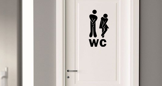 pictogramme toilette amusant