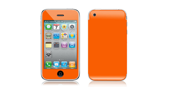sticker Orange pop pour Iphone3é