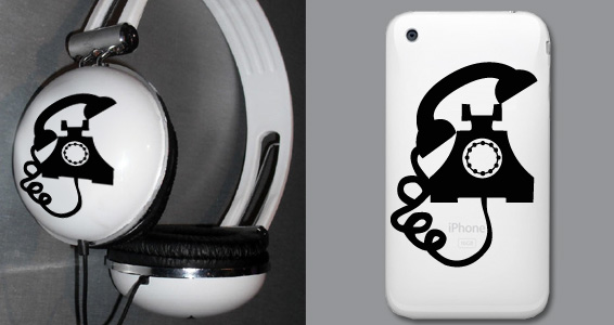 sticker Vieux T_l_phone pour Iphoneé