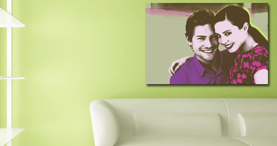 Pop art couple pour 82€