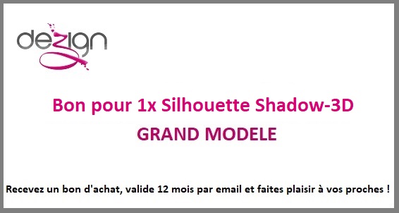 sticker BON ACHAT POUR SILHOUETTE SHADOW-3D GRAND MODELE