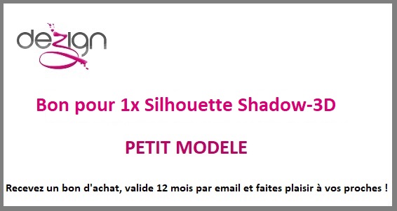 sticker BON ACHAT POUR SILHOUETTE SHADOW-3D PETIT MODELE