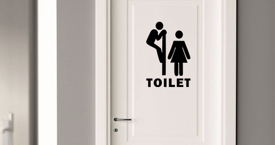 sticker pictogramme humour toilette