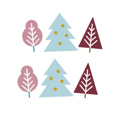 sticker sapins colors