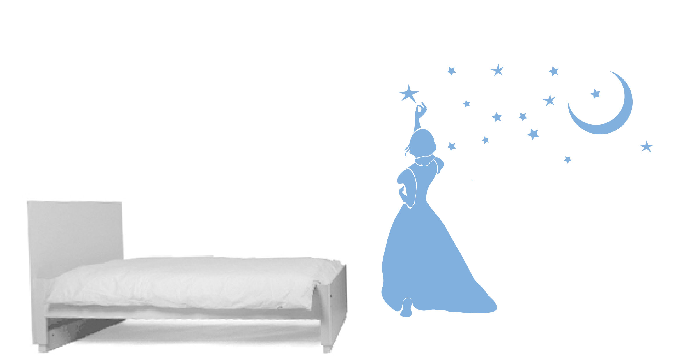 sticker Princesse et toiles