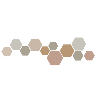 sticker hexagone