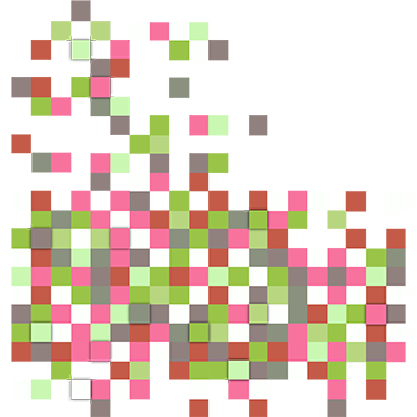 sticker nuage de pixels