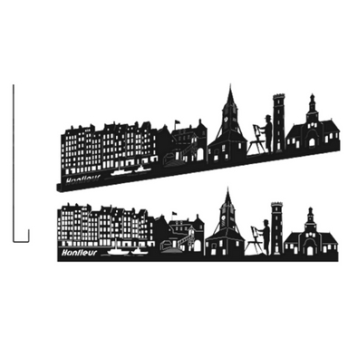 sticker HONFLEUR GRAND NOIR SHADOW-3D