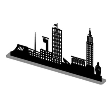 sticker LE HAVRE PAQUEBOT sur SOCLE PETIT NOIR SHADOW-3D