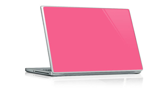 Rose bonbon pour PC portable