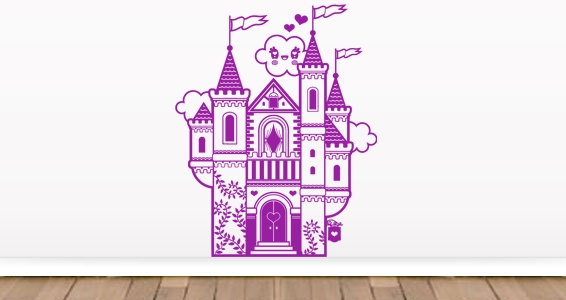 sticker Chteau de princesse