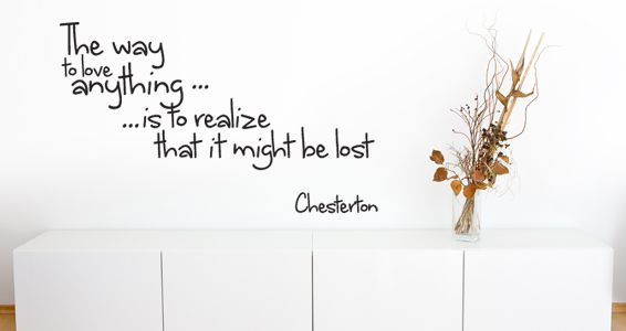 Citation love by Chesterton
