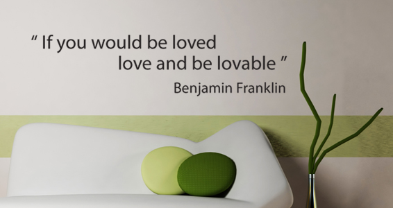 sticker Citation love by Franklin