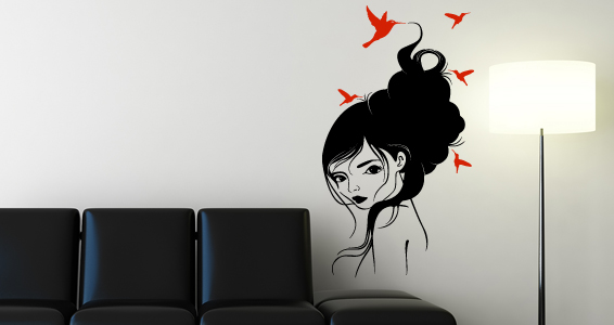 sticker Femme Colibri