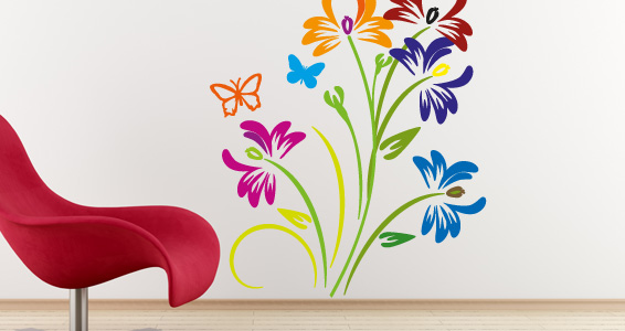 sticker Composition Florale