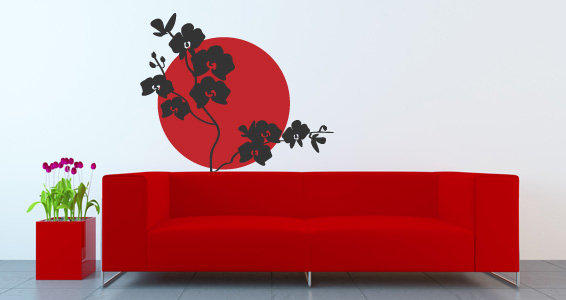 sticker Fleurs du Japon