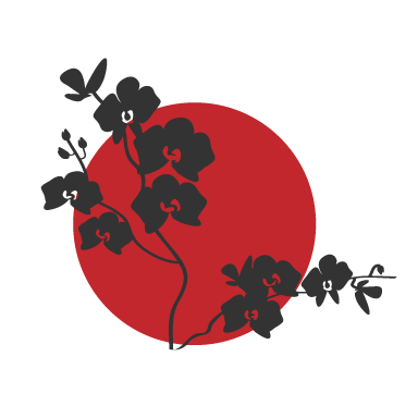 sticker Fleurs du Japon