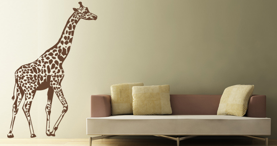 sticker Girafe Gante