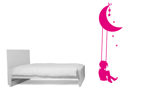 sticker Balanoire et lune