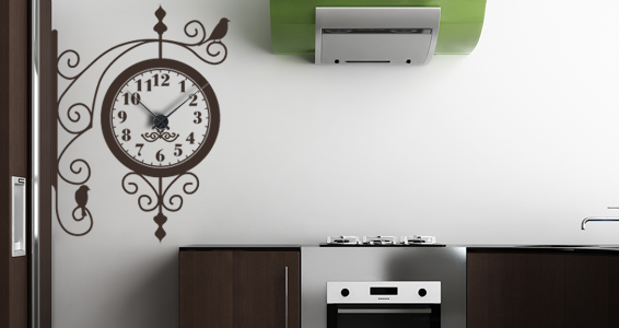 sticker Horloge Enseigne