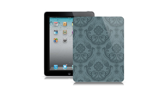 sticker Baroque gris pour Ipad1