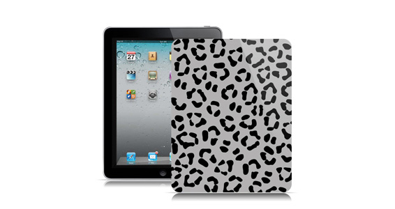 sticker Lopard gris pour Ipad2