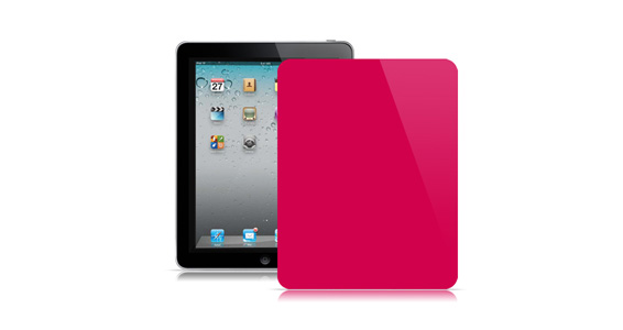 sticker Rose framboise pour Ipad1