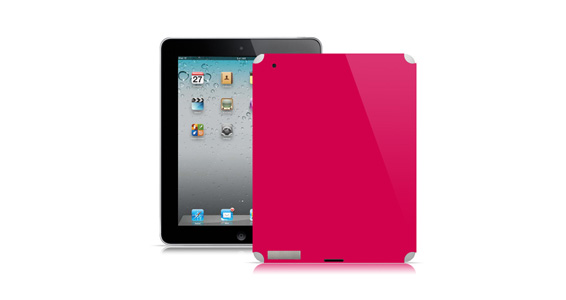 sticker Rose framboise pour Ipad2