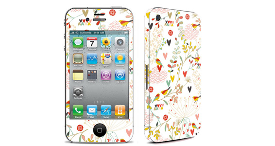 sticker Birds pour Iphone4