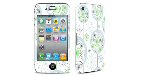 sticker Flocons pour Iphone4