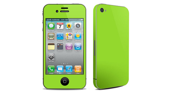 sticker Vert pomme pour Iphone4