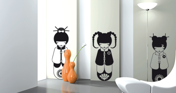 sticker Poupes Japonaises