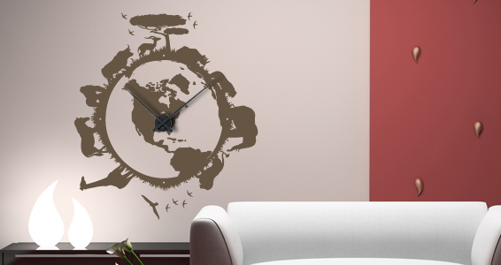 sticker Horloge Jungle