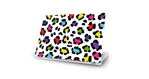 sticker Lopard multicolor pour Mac Book