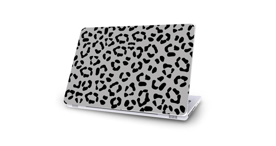 sticker Lopard gris pour Mac Book