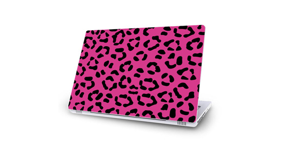 sticker Lopard rose pour Mac Book