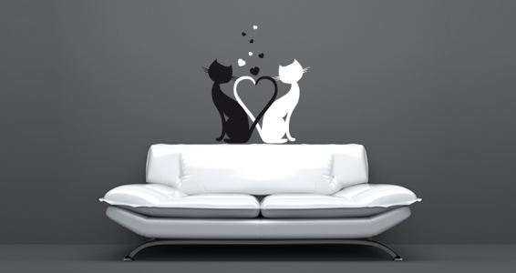 sticker Des amours de chats