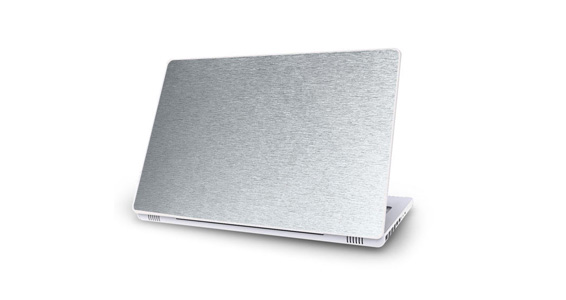 sticker Aluminium Bross pour Mac Book