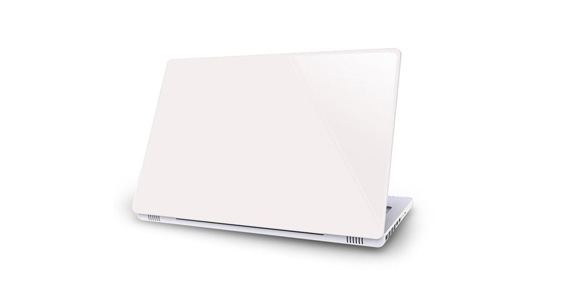 sticker Blanc pour Mac Book