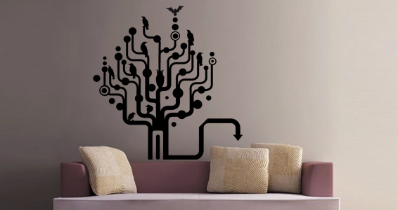 sticker Arbre graphique