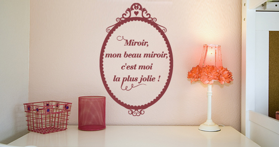 Stickers muraux : Mon beau miroir - Sticker décoration murale