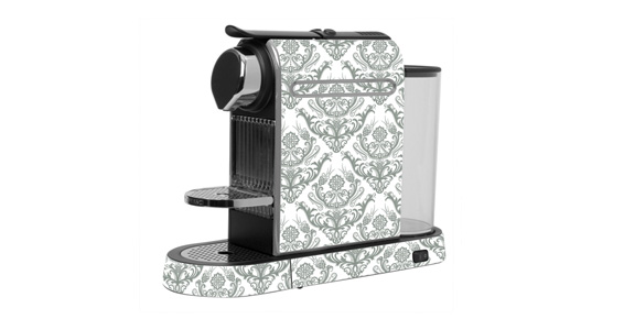 sticker Baroque gris pour  Nespresso