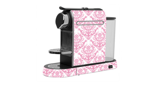 sticker Baroque rose pour  Nespresso