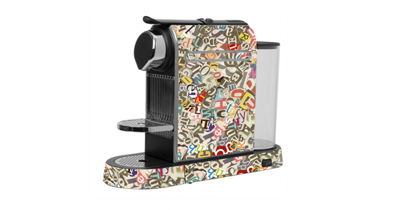 sticker Collage lettres pour  Nespresso