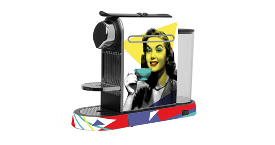 sticker Portrait Pop pour  Nespresso