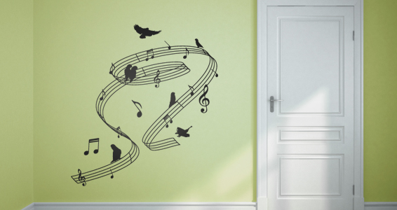 sticker spirale musicale