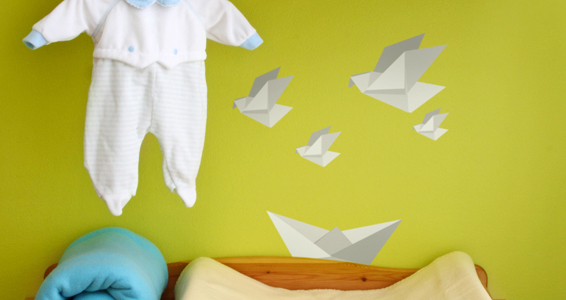 sticker Kit oiseaux origami
