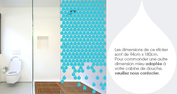 sticker Pluie de douche