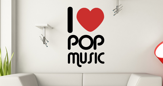 sticker Love Pop Music