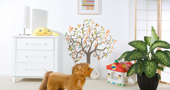 sticker arbre fantaisie couleur